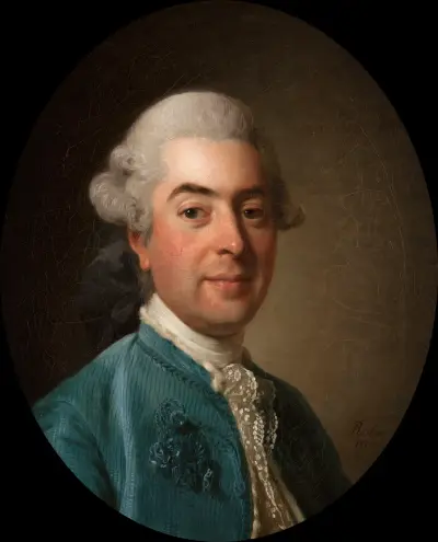 Porträt des Charles-Marin de La Haye des Fossés, fermier général des Königs (1736–1790) von Alexander Roslin