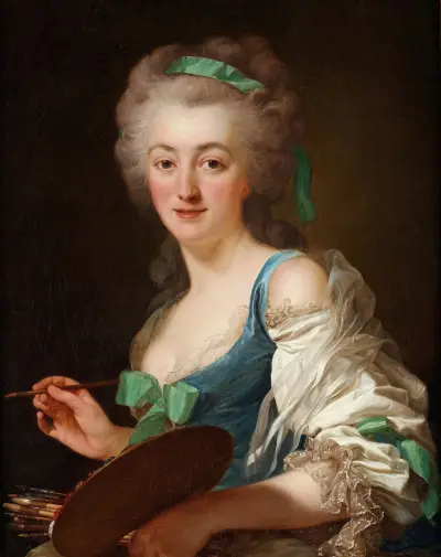 Die Künstlerin Anne Vallayer-Coster von Alexander Roslin