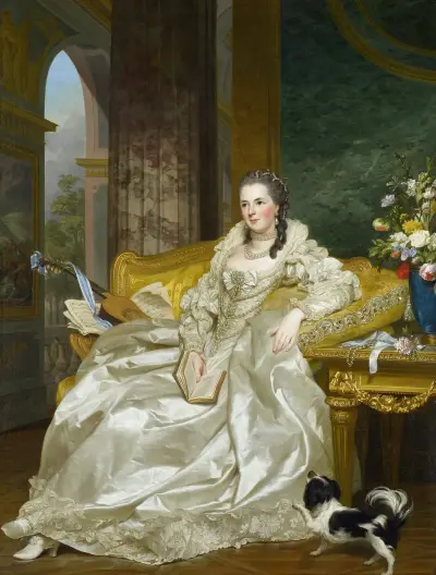 Die Gräfin d'Egmont Pignatelli in spanischer Tracht von Alexander Roslin