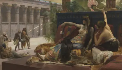 Cleopatra testing poisons on condemned prisoners av Alexandre Cabanel