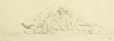 Décor de fronton av Alexandre Cabanel
