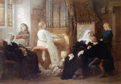La veuve du maître de chapelle av Alexandre Cabanel