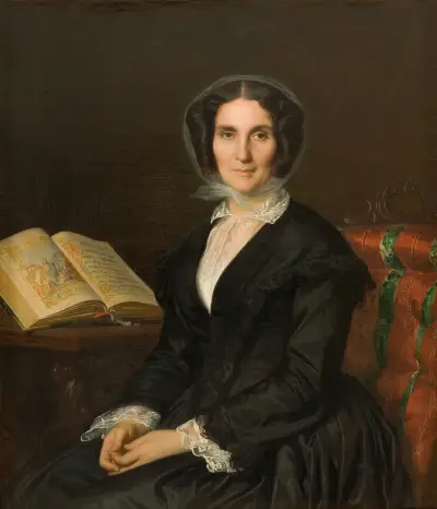 Madame louise Marès av Alexandre Cabanel