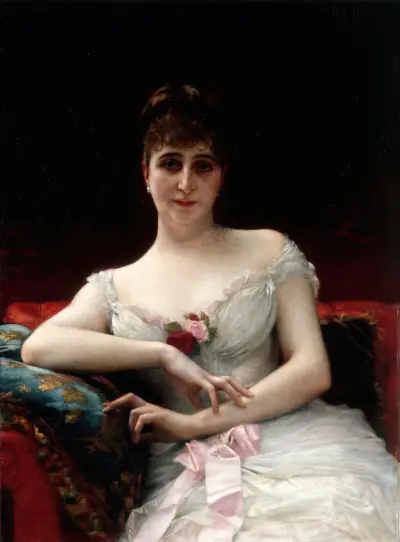 Portrait de Madame Edouard Hervé av Alexandre Cabanel