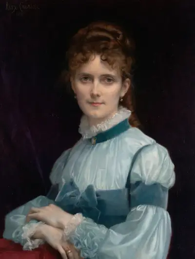 Portrait of Miss Fanny Clapp av Alexandre Cabanel