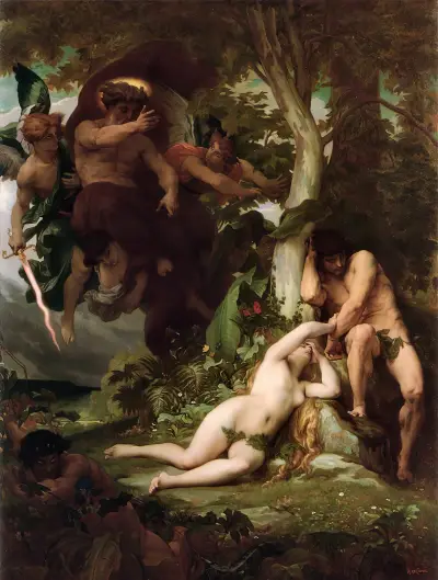 Utdrivandet av Adam och Eva ur paradiset av Alexandre Cabanel