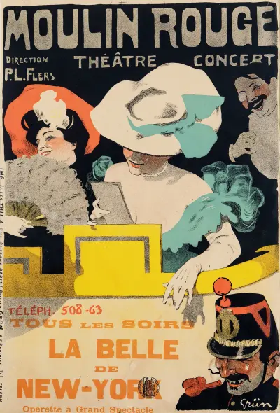 La Belle De New York, 1895 – nr 1 av Jules-Alexandre Grün