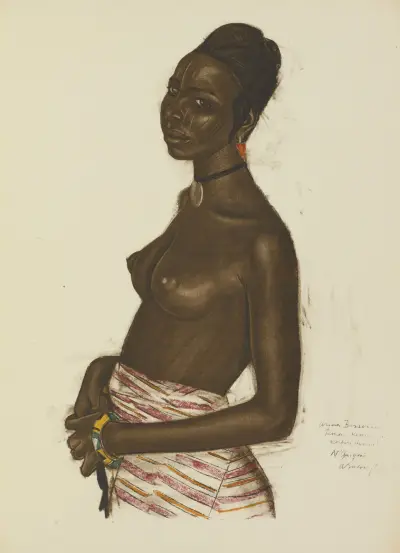 Arima Bossonou, Kanembou-Frau (N'Guigmi) von Alexandre Jacovleff