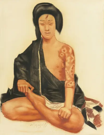 Benten Kozo Kikunosuke av Alexandre Jacovleff