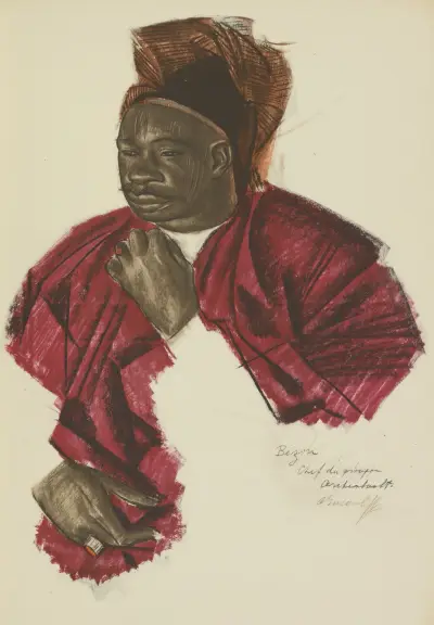 Bezou, chef de Groupe (Fort Archambault) av Alexandre Jacovleff