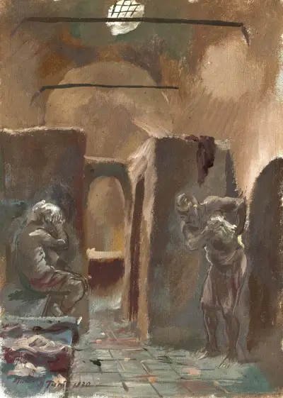 In einem Hammam in Tunis (Tunesien) av Alexandre Jacovleff