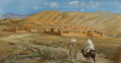 In the desert of Afghanistan av Alexandre Jacovleff