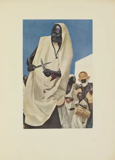 La Danse du Kuli-Kuta (Niamey) av Alexandre Jacovleff