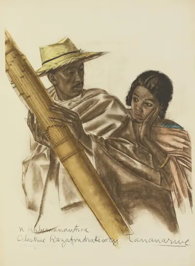 Musiciens Malgaches (Tananarive) av Alexandre Jacovleff
