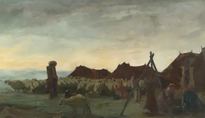 Nomads In The Region Of Meshed av Alexandre Jacovleff