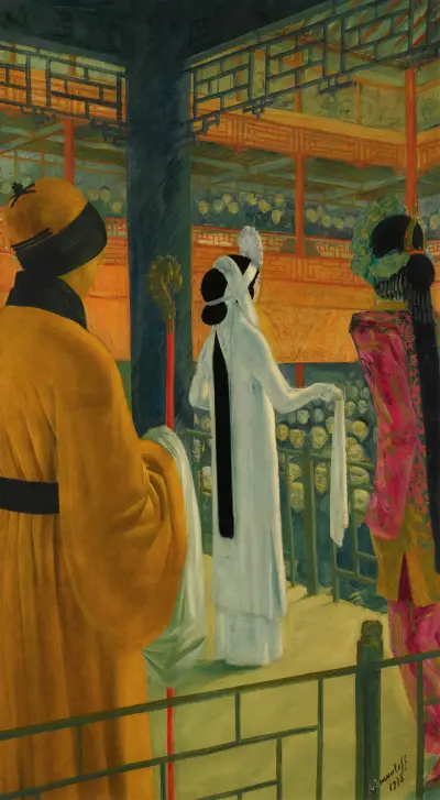 Opera In Peking av Alexandre Jacovleff
