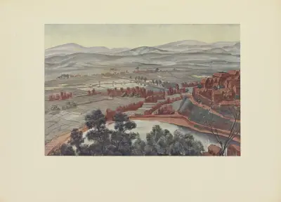 Tananarive, vue du Palais de la Reine av Alexandre Jacovleff