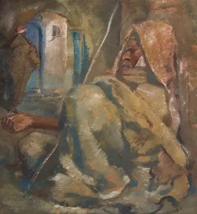 The Beggar av Alexandre Jacovleff