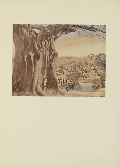 Ein Baobab (Sudan) von Alexandre Jacovleff