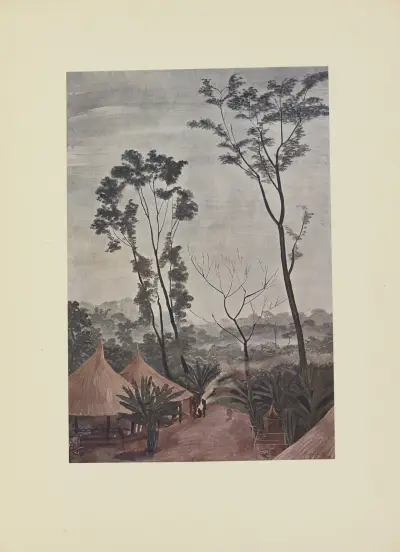 Un Village dans l’Oubangui-Chari av Alexandre Jacovleff