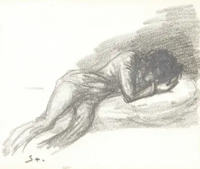 En man av Théophile Alexandre Steinlen