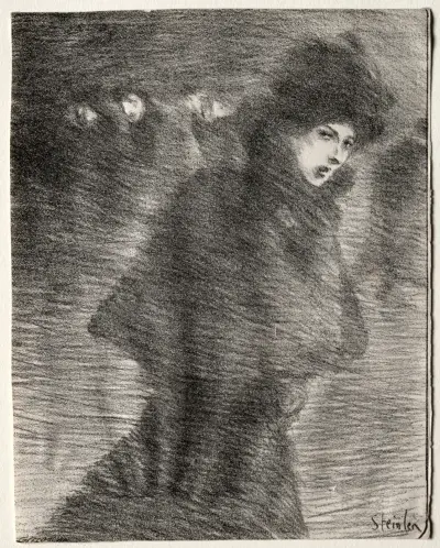 En kvinna som passerar av Théophile Alexandre Steinlen