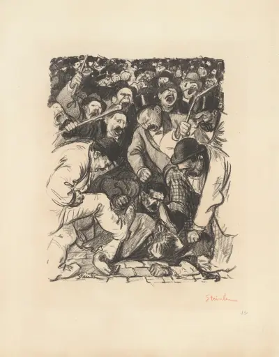Slående argument av Théophile Alexandre Steinlen