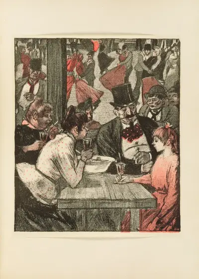 På balen av Théophile Alexandre Steinlen