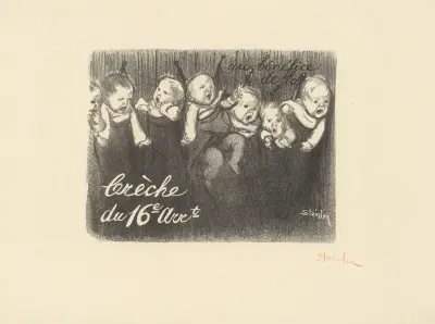 Till förmån för barnkrubban i 16:e arrondissementet av Théophile Alexandre Steinlen