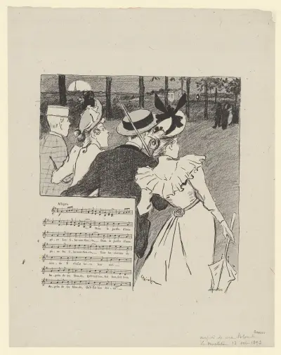 Auprès de ma blonde av Théophile Alexandre Steinlen