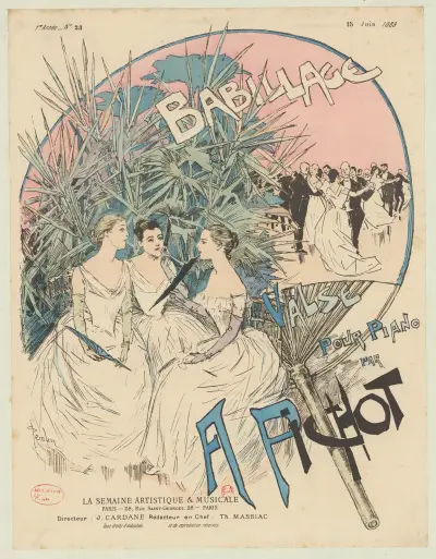 Babillage, valse pour piano par A. Pichot av Théophile Alexandre Steinlen