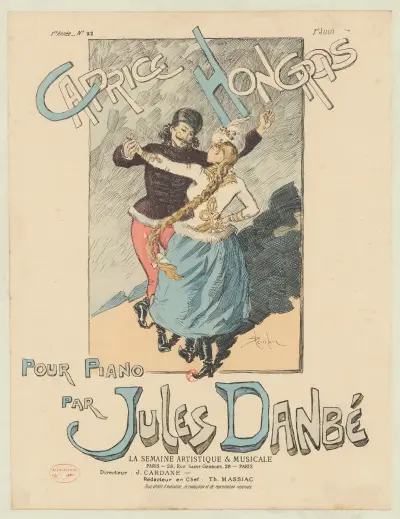 Caprice hongrois, pour piano, par Jules Danbé av Théophile Alexandre Steinlen