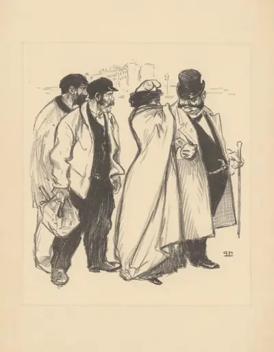 Hon som spårat ur av Théophile Alexandre Steinlen
