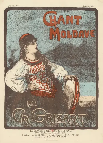 Moldavisk sång av Ch. Grisart av Théophile Alexandre Steinlen