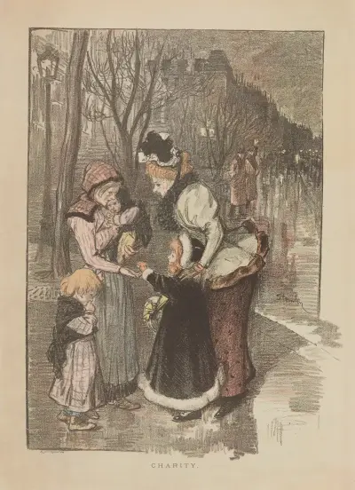 Välgörenhet av Théophile Alexandre Steinlen