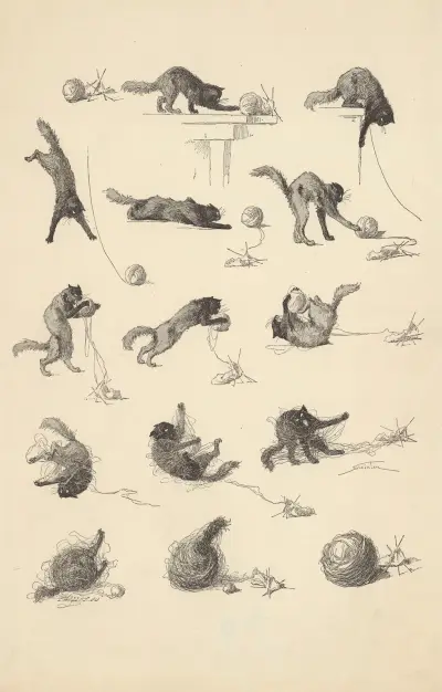 Sagor till Sara – Katten och garnnystanet av Théophile Alexandre Steinlen