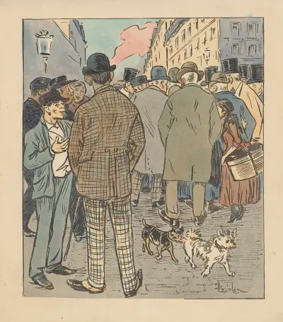 Dans la Rue av Théophile Alexandre Steinlen