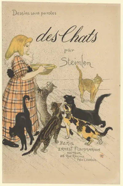 Katter av Steinlen (omslag 1898) av Théophile Alexandre Steinlen