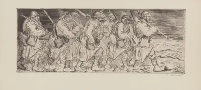Des territoriaux av Théophile Alexandre Steinlen