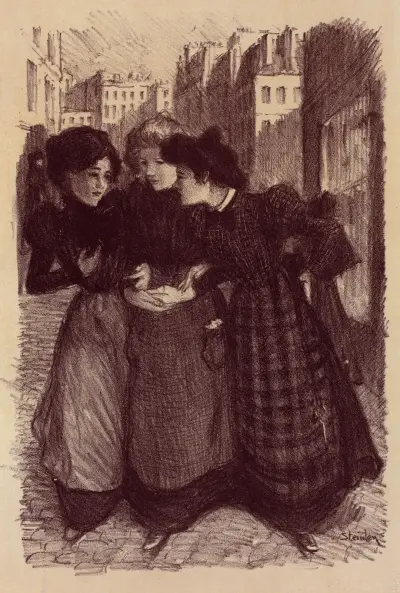 Originalteckning för ”Maîtres de l’Affiche” av Théophile Alexandre Steinlen