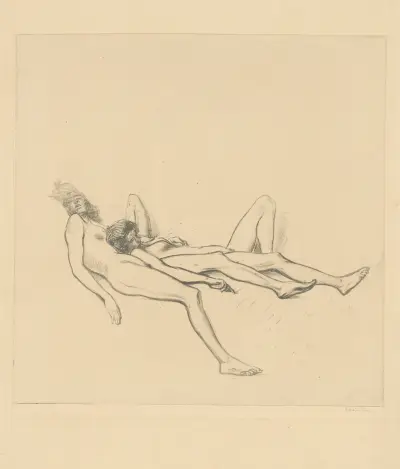 Två nakna modeller av Théophile Alexandre Steinlen