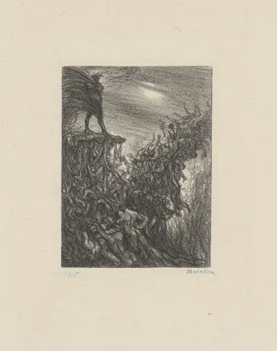 Kejsaren under baldakinen av Théophile Alexandre Steinlen