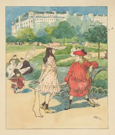 Enfantillage av Théophile Alexandre Steinlen