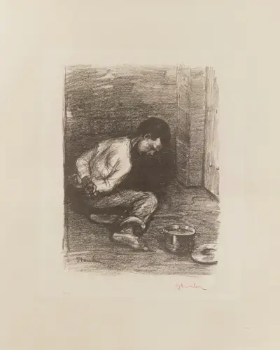 Martyrbarn av Théophile Alexandre Steinlen