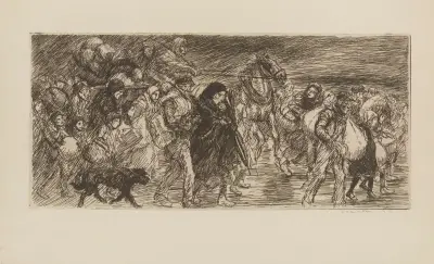 Exode, en longueur av Théophile Alexandre Steinlen