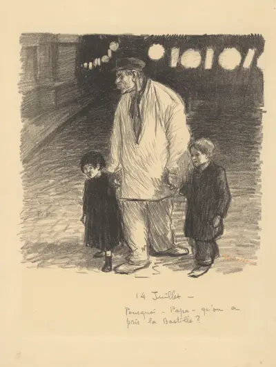 Fête nationale av Théophile Alexandre Steinlen