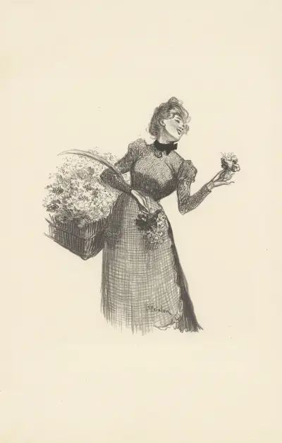 Fleurettes av Théophile Alexandre Steinlen