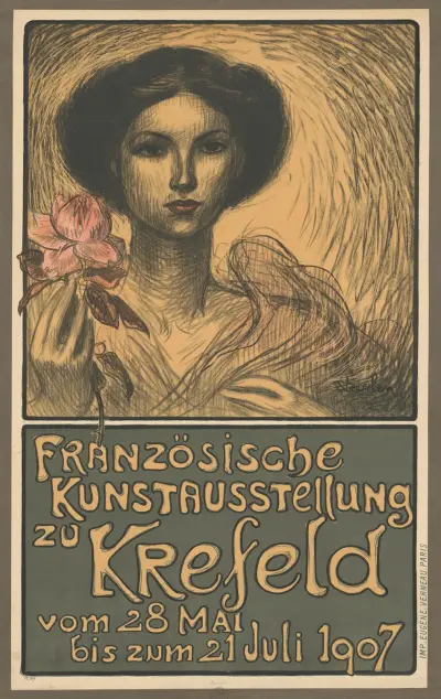 Fransk konstutställning i Krefeld av Théophile Alexandre Steinlen