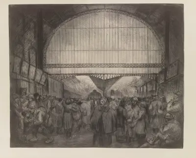 Gare de l’Est av Théophile Alexandre Steinlen