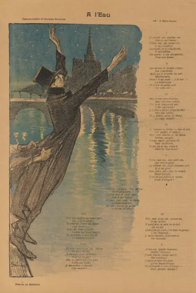Gil Blas Illustré; At the Water’s Edge (A l’Eau) av Théophile Alexandre Steinlen